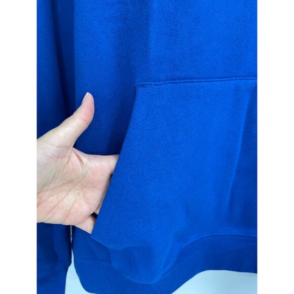 Tek Gear Mens Ultrasoft Fleece Pullover Hoodie Sweatshirt XL Blue Activewear NEW - Picture 8 of 11